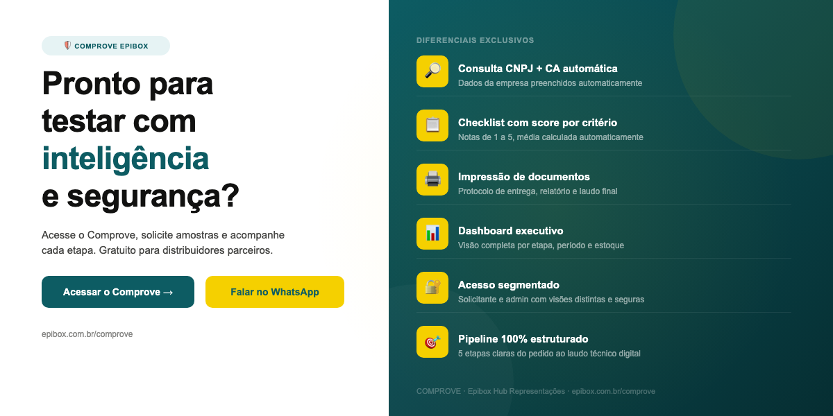 Comprove — Diferenciais